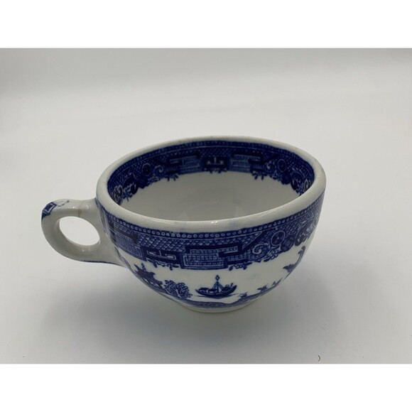 Blue And White  Teacup . Maddock England Tea 4” X 2.5”  Chinese Coffee - Picture 4 of 7